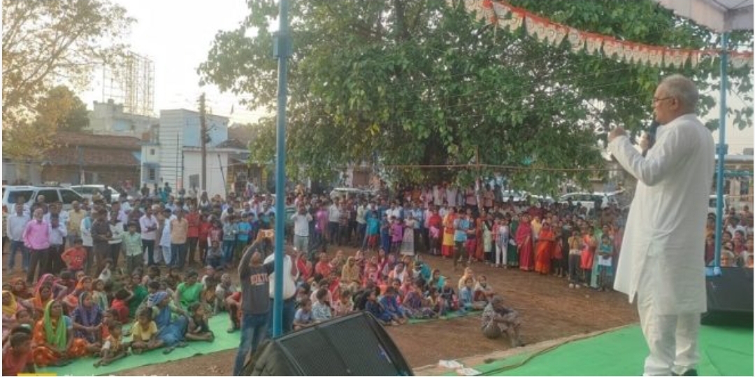 BJP 400 का नारा देकर एक बड़ी साजिश देश के साथ करने की मंशा मे है : भूपेश बघेल