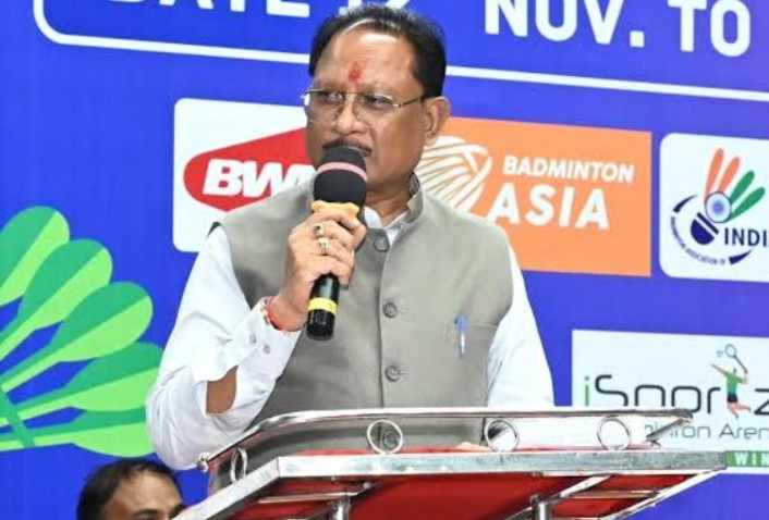 सीएम ट्रॉफी बैडमिंटन स्पर्धा में मुख्यमंत्री विष्णुदेव साय ने किया बड़ा ऐलान : ओलंपिक पदक विजेताओं को मिलेगी 3 करोड़ तक की प्रोत्साहन राशि, खेल प्रतिभाओं को सरकार देगी हरसंभव सहयोग