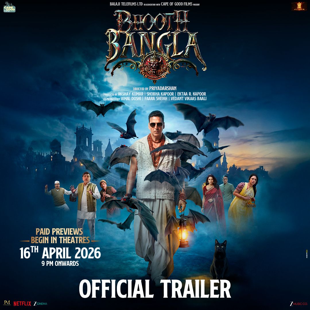 ट्रेलर रिलीज: ‘भूत बंगला’ में फिर साथ दिखेगी अक्षय–प्रियदर्शन की सुपरहिट जोड़ी